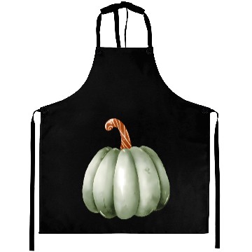 Discover Green Pumpkin Watercolor Aprons
