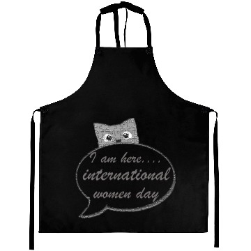 Discover international women day Aprons design gift