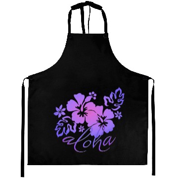 Discover Sunset Hibiscus Aloha Graphic Aprons