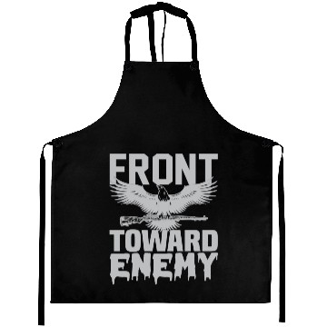 Discover FRONT TOWARD ENEMY Aprons
