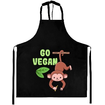 Discover Monkey Design for proud Vegans Aprons