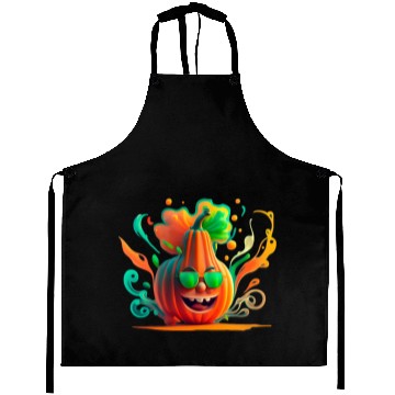 Discover Funny tropic pumpkin Aprons