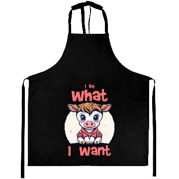 Discover I do what I want - cow Aprons