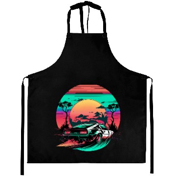 Discover Retro-Fueled Fun: Classic Car Waves Aprons