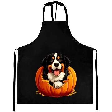 Discover Halloween Bernese Mountain Dog Aprons