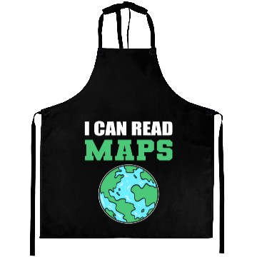 Discover Can Read Maps Geographer Gift Aprons