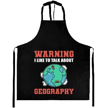 Discover Talk about Geography Librarian or Historian Gift Aprons