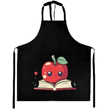 Discover Book Reading Apple Picking Read Library Teacher Aprons