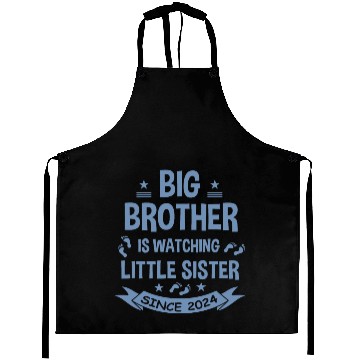 Discover The big brother takes care of the little sister in Aprons