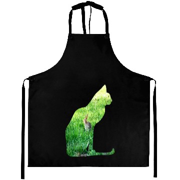 Discover Cat Ate The Rabbit in The Grass Aprons