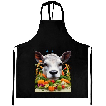 Discover ANIMAL COW VEGETARIAN Aprons