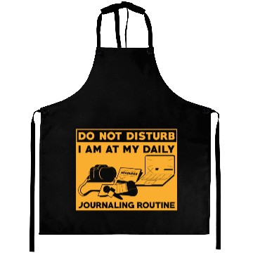 Discover Journaling Routine Funny Do not Disturb Journaling Aprons