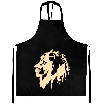 Discover Lion Portrait (sand) Aprons