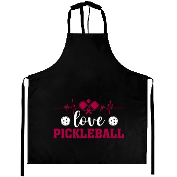 Discover I Love Pickleball Funny Pickle Ball Aprons for Player