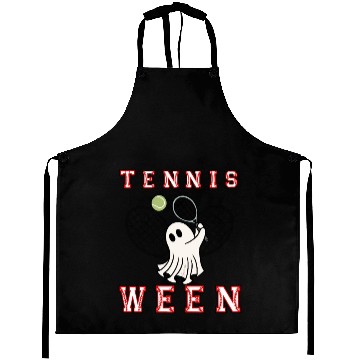 Discover Tennis Ghost Halloween Aprons