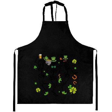 Discover Skeleton Saint Patrick s Day Aprons