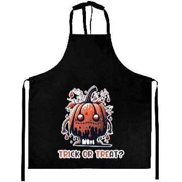 Discover Funny Face Pumpkin Monster Aprons