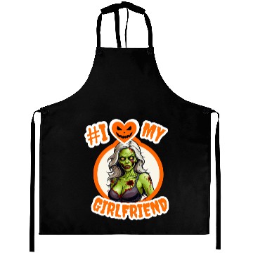Discover Halloween #I love my Girlfriend Aprons