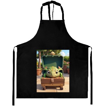 Discover Tortuga grande con caja en jardin Aprons