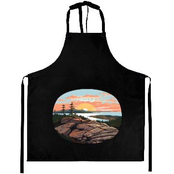 Discover Cadillac Mountain Sunrise Aprons