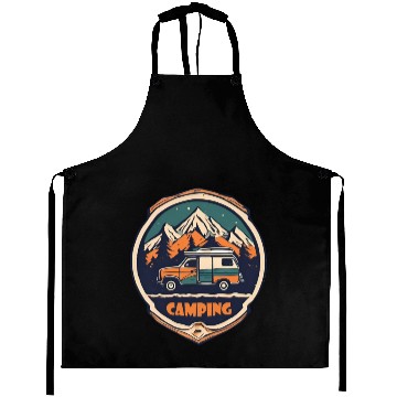 Discover Camping / Forest / Wildness / Camper / Adventure Aprons