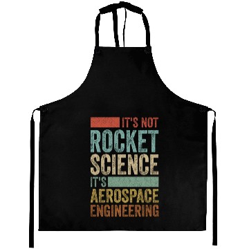 Discover Funny Retro 80´s Rocket Science Aerospace Engineer Aprons