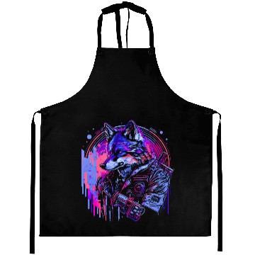 Discover Neon Wolf Chronicles Aprons
