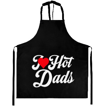 Discover I Love Hot Dads Aprons