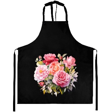 Discover Nature's Artistic Elegance English Rose Tapestry Aprons