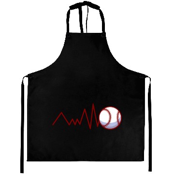 Discover Heartbeat Love Baseball Players Aprons