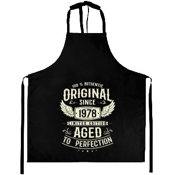Discover 1978 Vintage Birthday Gift Aprons