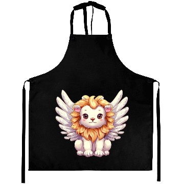 Discover Lion angel with wings Aprons