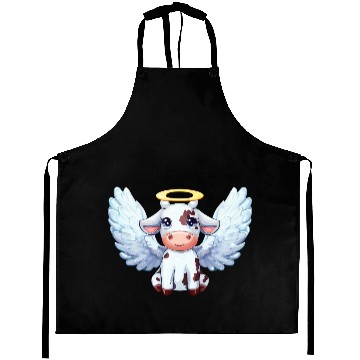 Discover cow angel wings farm halo Aprons