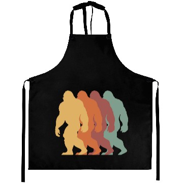 Discover Bigfoot retro vintage Aprons