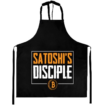 Discover Satoshi's Disciple Bitcoin Logo Aprons