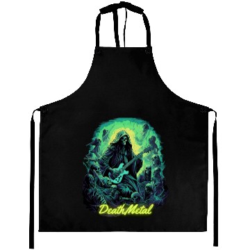 Discover Halloween - Death Metal Rock Aprons