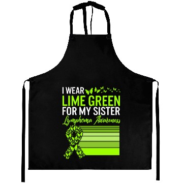 Discover Lymphoma Warrior Aprons, I Wear Lime Green For My