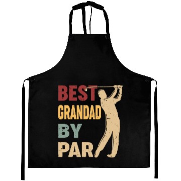 Discover Best Grandad By Par Funny Golf Vintage Aprons