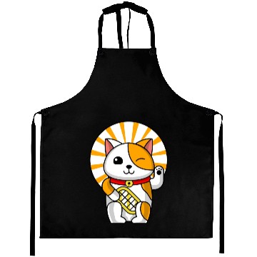 Discover Blinking Cat Funny Cat Lover Aprons