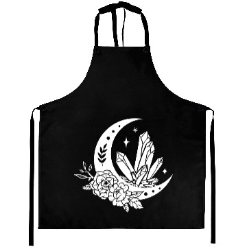 Discover "Crystal Moon Flowers" Aprons