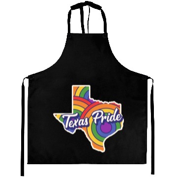 Discover Rainbow Map Texas Design for proud LGBT+ Texans Aprons