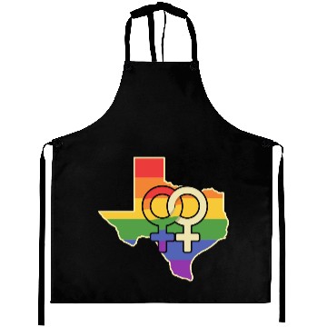 Discover Lesbian Love Texas Design for proud LGBT+ Texans Aprons