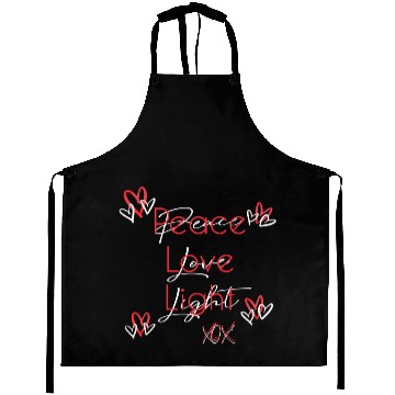 Discover PEACE, LOVE, LIGHT Aprons