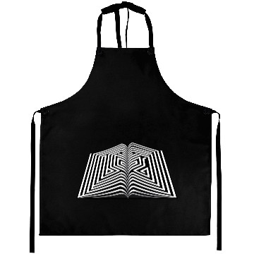 Discover Maze In Book Graphic Aprons