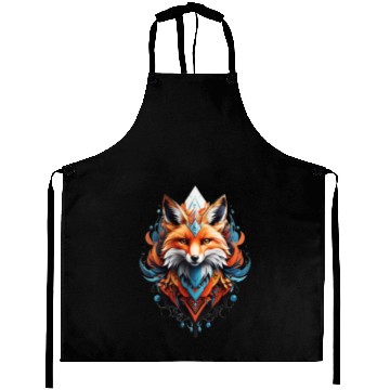 Discover Mystical fox head artwork Aprons