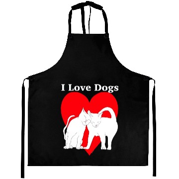 Discover I love dogs Aprons