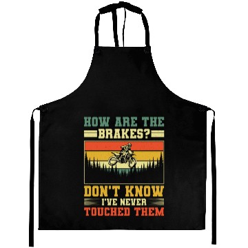 Discover Retro Dirt Bike Motocross Gift Motocross Ride Aprons