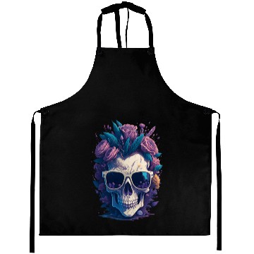 Discover Floral Skull | C02 Aprons