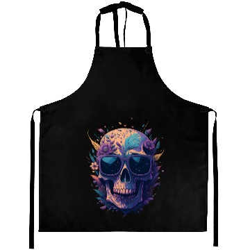 Discover Floral Skull | C08 Aprons