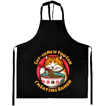 Discover I'm eating Ramen Japanese cat Aprons